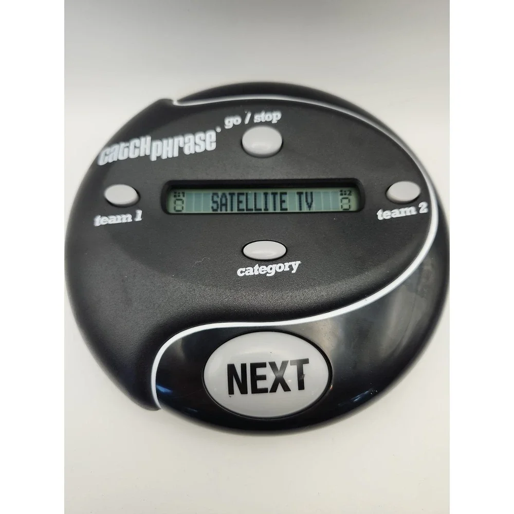 Electronic CATCH‎ PHRASE by Hasbro Gaming 2016 Black 5000 Words - tested